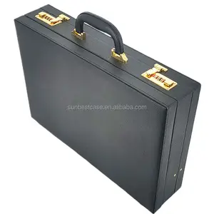 Classic Leather Briefcase For Men And Women Professional Leather Brief Case Box Briefcases Wholesale From China