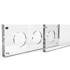 Marco de exhibición de monedas de doble cara acrílico transparente al por mayor para tiendas - Product Image 6