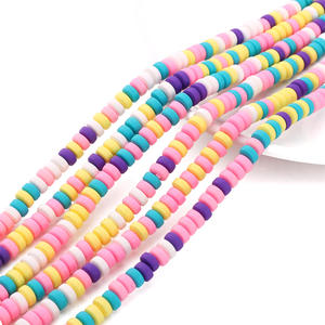 Wholesale 6*3mm Colorful Flat Round Polymer Clay Loose Beads for <b>DIY</b> Jewelry Making <b>Accessories</b> - Product Image 2
