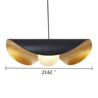 Lustre moderne en verre et métal, vente en gros d'usine, luminaire suspendu pour cuisine, restaurant, salon, décoration intérieure