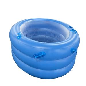 Piscina de parto inflable azul de PVC K80 engrosada con asas <span class=keywords><strong>para</strong></span> mujeres <span class=keywords><strong>embarazadas</strong></span>, bañera de parto de agua portátil duradera - Product Image 1