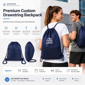 Mochila Deportiva Personalizada de Poliéster 600D con Cordón, Bolsa Deportiva Resistente a Desgarros para Gimnasio, Clubes Deportivos, Maratón y Carreras de Trail - Product Image 2