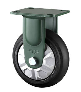 beliebteste 6 zoll schwarze gummirohlen drehbare rollen schwerlast gummirohlenrad - Product Image 6