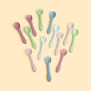 Juego de Cucharas de Silicona para Alimentación de Bebés, Portátiles, Flexibles y Reutilizables, Multicolores, Libres de BPA y de Grado Alimenticio, Marca Es-Pro, ODM/OEM Personalizado - Product Image 1