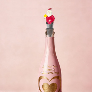 Tapones de vacío metálicos reutilizables para botellas de <span class=keywords><strong>vino</strong></span> con diseño de <span class=keywords><strong>Caperucita</strong></span> <span class=keywords><strong>Roja</strong></span> y Papá Noel, bomba salvadora de <span class=keywords><strong>vino</strong></span> para Navidad y festividades. - Product Image 3