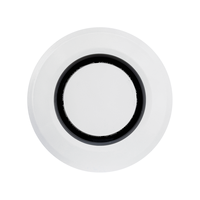 Grille d'aération ronde ultra-fine en ABS, grille d'aération de plafond réglable
