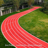 Expédition rapide DDP Système hybride Matériel de piste athlétique en tartan Absorption des chocs Antidérapant Terrain de sport universitaire Longue durée de vie