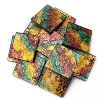 Pièces de mosaïque en verre feuilleté effet cristal, design tendance, meilleures ventes, pour kit de loisirs créatifs