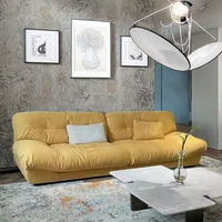 Sofá Seccional con Funda Extraíble de Tela de Plumas de Pato Blanco, Módulo para Sala de Estar, Conjunto Elegante