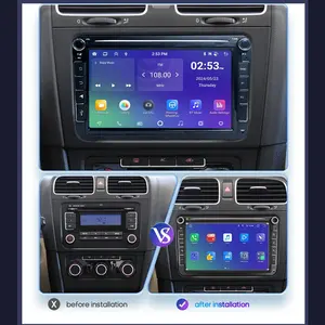 2 दिन कार स्टीरियो के साथ कारप्ले 8 इंच एंड्रॉइड रेडियो वोल्कस्वैगन वीडब्ल्यू गोल्फ 5 6 पासटा जेटा कैडी एओस टी 5 टिगुआन टूरन सीसी पोलो - Product Image 3