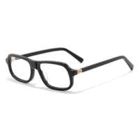 Monture de lunettes SENTA vintage œil de chat en acétate, verres optiques transparents verts avec charnière métallique, lunettes personnalisables avec logo
