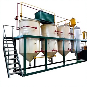 Línea de Producción de Refinería de Petróleo de Capacidad Media para Purificación de Crudo, Máquina Refinadora de Aceite de Cocina de Acero Inoxidable para Molino de Aceite - Product Image 1