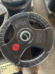 Chất lượng cao nhà phòng tập thể dục Trọng lượng nâng tấm cho nam giới miễn phí trọng lượng sức mạnh đào tạo cao su Barbell tấm - Product Image 2