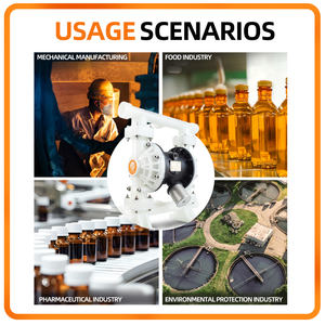 <span class=keywords><strong>GODO</strong></span> Bomba de diafragma neumática de 1-1/2 pulgadas Bomba de diafragma operada por aire Bombas de diafragma PP - Product Image 3