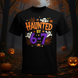 Haunted By 6-7 Camiseta de Halloween con diseño de meme de disfraz - Product Image 3