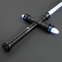 Sabres laser Nexussabers Crossguard RGB avec protection Baselit, Soundboard, charge rapide, lame à changement de couleur infini et haut-parleur basse fréquence