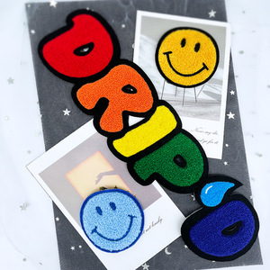 Mega Production Custom Embroidered Patches <b>Cloth</b> Apparel Customizable Shape Pattern Processing Based On Samples - Product Image 3