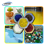 ODM OEM 2-4MM 6-9MM Piedras de vidrio plano Cuentas de vidrio transparente Guijarros de vidrio verde Azul Rojo utilizados en la decoración del jardín