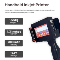Impresora de Inyección de Tinta Portátil de Alta Calidad de 50.8mm, Máquina de Codificación para Huevos, Textiles, Fecha/Lote, Logotipo, Plástico/Madera/Cartones