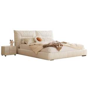 เตียงนุ่มหรูหราพร้อมกล่องยกแก๊สผ้ากำมะหยี่ดีไซน์กระดุมเตียงขนาดควีนไซส์สไตล์อิตาลี - Product Image 6