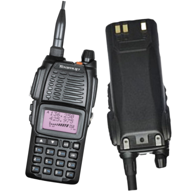 For T9800 China Taxi Trunking 2 Way Radio Long Range 3000 Miles UHF VHF Two Band Waterproof FM Walkie Talkie 8W IPX-2 Group