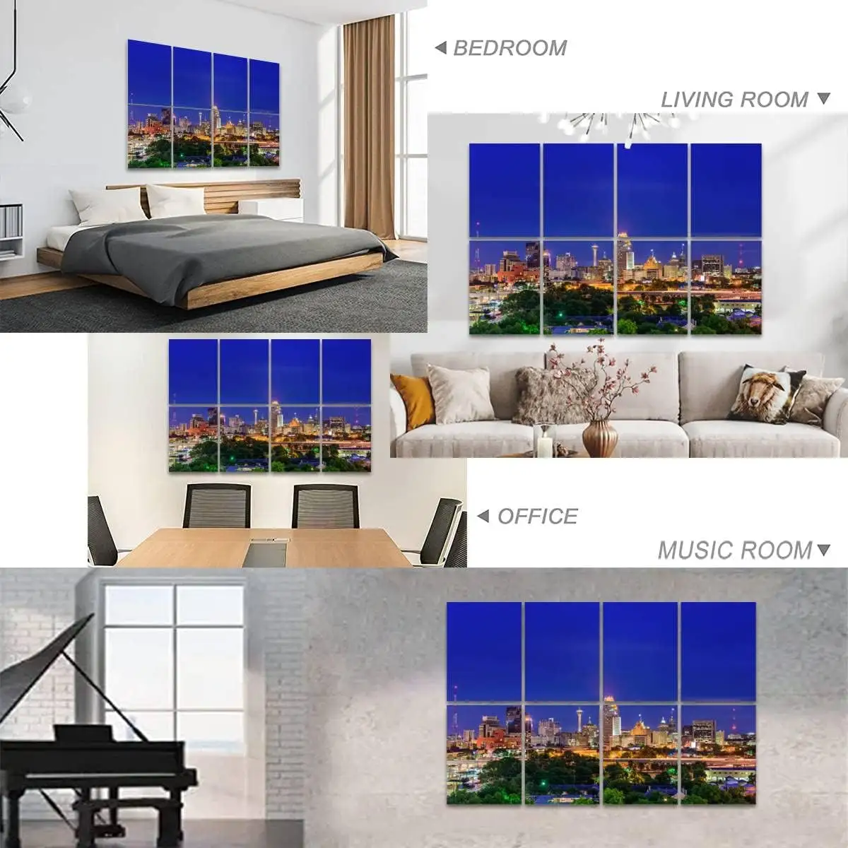 FEYT 100% PET Wand Schallschutz platte Panel Kunst Akustik platten Wand Painted Wall Art Abstract