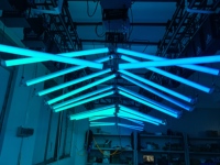 Tube matriciel LED RGBW à pixels contrôlé par DMX512, 40W, corps en fer, indice de protection IP65, éclairage de scène pour discothèques et parcs à thème