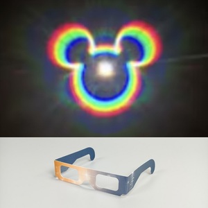 Gafas de Difracción de <span class=keywords><strong>Mickey</strong></span> <span class=keywords><strong>Mouse</strong></span>, Gafas 3D con Diseño de Fuegos Artificiales, Gafas 3D con Diseño de Pastel de Cumpleaños, Gafas 3D de Papel con Corazón - Product Image 1