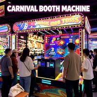 Machine de jeu de tir aux canards à monnayeur, jeu de billes rotatives multi-joueurs, équipement d'arcade de divertissement avec distribution de tickets pour centres commerciaux et parcs