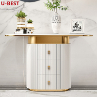 Console de style designer U-Best, table de luxe minimaliste, meuble d'entrée pour salon, couloir, villa