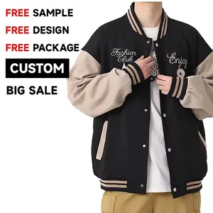 Premium Letterman Baseball School College Bomber Jacket Varsity Jacket para hombres