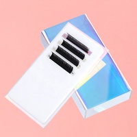 Organisateur de cils en acrylique, palette à cils en acrylique, support pour cils, boîte DIY pour extensions de cils, tuiles en acrylique, palettes pour cils en vison