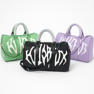 Borsone da Viaggio Grande Portatile <span class=keywords><strong>di</strong></span> Lusso in Pelle <span class=keywords><strong>di</strong></span> Alta Qualità con Decorazione a Diamante per Donna - Product Image 1