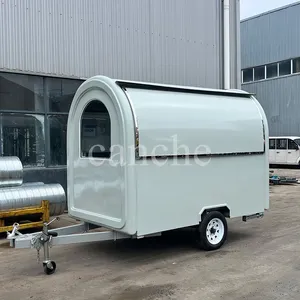 Chariot de vente de glaces miniatures au prix d'usine, remorque alimentaire mobile personnalisée pour la rue - Product Image 3
