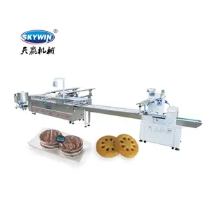 Factory Price High Quality Biscuits 2 Lane Feeding Sandwich Biscuit Forming Machine Sandwich Cream Biscuit Making Machine