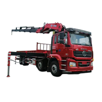 Camion lourd Shacman 28T avec grue à flèche articulée, grue hydraulique, camion tracteur