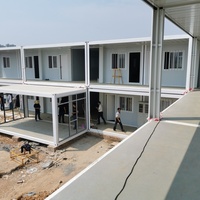 Maison conteneur préfabriquée facile à transporter, bâtiment modulaire pour l'hébergement sur chantier