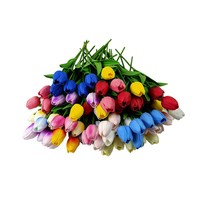 Bunga Tulip Buatan, Bunga Tulip Asli, Buket Tulip Dekorasi, Bunga Tulip Palsu untuk Dekorasi Pernikahan Keluarga