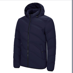 LAYENNE Veste à capuche légère pour hommes Veste d'hiver en duvet pour hommes à capuche avec fermeture éclair - Product Image 6