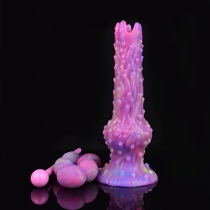 Alien Ovipositor <b>Dildo</b> Toy with Insertable Sex Toy Eggs 5 Silicone Egg Spawning <b>Dildo</b> Glow in the Dark Adult Sex Toy for Women - Product Image 3