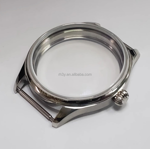 Boîtier de montre en acier inoxydable de 40mm avec cristal de saphir compatible avec les mouvements mécaniques manuels <span class=keywords><strong>ETA</strong></span> <span class=keywords><strong>6497</strong></span>/6498 - Product Image 1