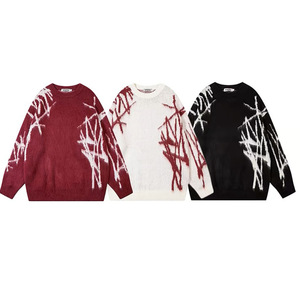 เสื้อสเวตเตอร์ถักคอกลมผู้ชาย Zhan Ya ทรงหลวม ลายแจ็คการ์ด แขนยาว ป้องกันขนร่วง สำหรับฤดูใบไม้ร่วง - Product Image 4