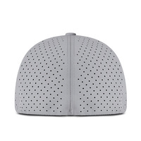 Casquette de baseball Hip Hop personnalisable avec logo, entièrement scellée, élastique, pour adulte, 6 panneaux, mélange de laine, broderie 3D, couleur unie, visière plate, découpe laser