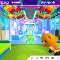 Machine de jeu interactive portable à monnayeur, à commande gestuelle, avec récompense par ticket, pour aire de jeux pour enfants