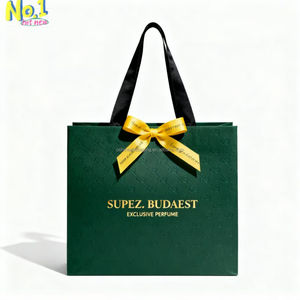 กระเป๋าทรงสี่เหลี่ยมสำหรับงานแต่งงานสุดหรู-การ์ดสีขาวมุกพร้อมโบว์ผ้าไหมข้อความที่กำหนดเองสำหรับของที่ระลึกในงานเลี้ยงเจ้าสาว - Product Image 1