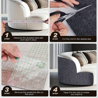 Protection de canapé et meubles pour chat en polyester anti-rayures, découpable sur mesure, auto-adhésive, durable, sans peluches, personnalisable