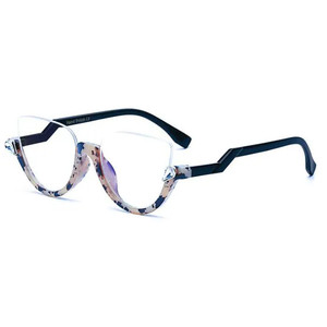 Occhiali Vintage a mezza montatura con strass Cat Eye - Product Image 4