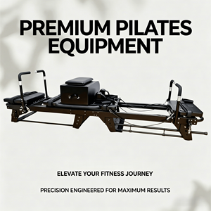 Machine de Pilates Reformer en aluminium de qualité industrielle pour le renforcement du tronc, avec boîte de <span class=keywords><strong>position</strong></span> <span class=keywords><strong>assise</strong></span>, pour centre de fitness - Product Image 2