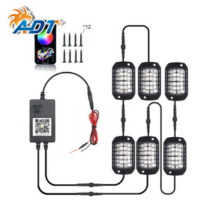 Kit d'éclairage LED RGB multicolore 12V à commande vocale, étanche IP67 pour pick-up 4X4, côte à côte SXS Can-Am <span class=keywords><strong>Polaris</strong></span> 4X4 - Product Image 2