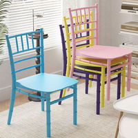 Chaises empilables colorées pour enfants, en résine plastique PP, idéales pour mariages, banquets d'hôtel, anniversaires, événements et location – Offre Spéciale